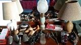 vintage shoe stretchers curling irons hair dryer etc