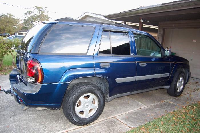 2003 Chevy Trailblazer, 73,000 miles, runs smoothly. A few scratches, dings and scuffing on the body, interior is super clean!