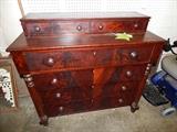 flame mahogany chest