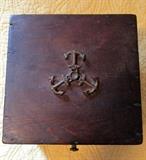 Antique Ship Compass with Whale Oil
