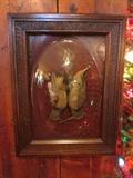 Victorian Woodcock Bird Taxidermy with Bubble Glass Framing