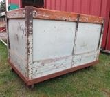 Wood Industrial Cart with Steel Wheels