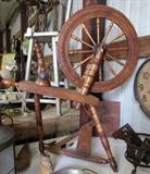 Antique Spinning wheel and Flax Winders 
