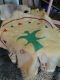 Native American Painted Deer Hide