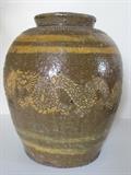 Asian Antiquities - Clay Pot with Dragon Detailing