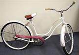 Vintage 1960's Pink & White Schwinn Hollywood Cruiser Bicycle