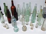 antique glass bottles