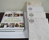 large hardcover book of 332 Norman Rockwell covers and 4 plates with COA's
