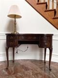Kidney Shaped Leather Top Desk