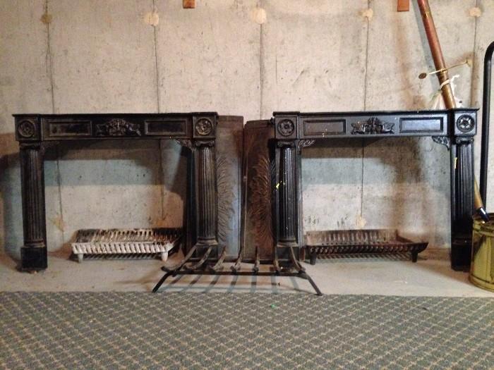 Victorian Cast Iron Fireplace Mantels