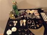 Perfume Bottles, Stoppers, Compact, Compact mirrors, Watches, Compass, Stop Watch, Rings, Earrings, Necklance