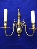 Brass double sconce