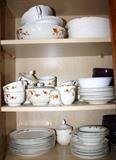 67 piece Hall China Autumn Leaf Set