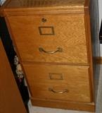 Wooden Filing Cabinet W/ Top Lock