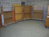 ROLLING WOOD STORAGE RACKS
