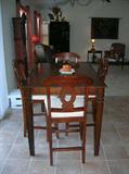 BISTRO DINING RM TABLE 1 LEAF & 6 CHAIRS