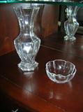 GORHAM VASE & BACCART DISH