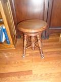 vintage organ stool