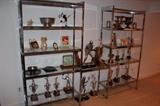 Metal & Glass Shelving & Decorative