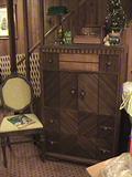 1930'S DECO WALNUT CHAIR