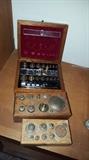 Weights for Vintage pharmacist Scale. 