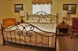 King size metal bed