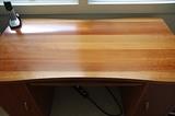 gorgeous cherry finish, asymmetrical top