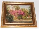 Leonard Wren "Provence Bouganvilla" Oil on Canvas 24" x 30".
This painting comes with a Certificate of Authenticity declared by Addison Gallery in Boca Raton, FL, dated 5/23/2006