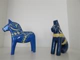 Wooden Swedish Dala Horses 