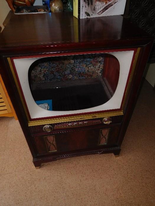 Old TV cabinet with tube removed
