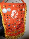 RUSSIAN FLAG AND MEDALS