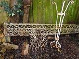 Random wrought iron in the yard