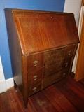 Large Deco era slant top desk
