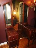 Depression era bat-wing vanity