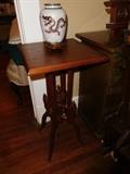 Walnut Victorian table refinished