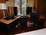 11 ft. boomerang shaped computer desk