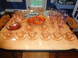 Pink glass from France