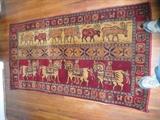 Luristan wool rug 4' x 7'