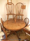 Antique Oak Pedestal Table