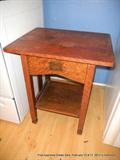 Vintage oak side table