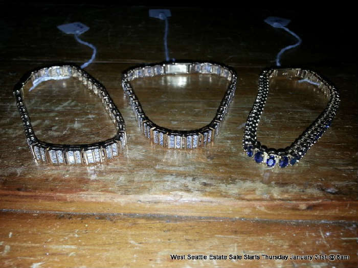 Gold and Diamond Bracelets