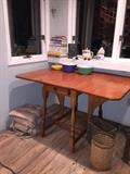 Drop Leaf Maple Kitchen Table