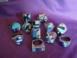 We have SW style turqouise and silver rings for men and women.