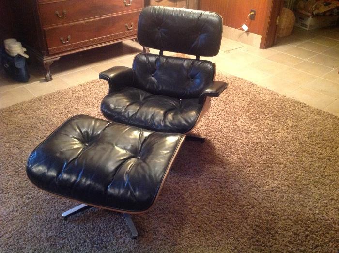 Herman Miller lounger and ottoman