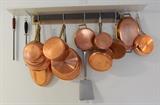Copper pots and pans