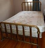 Brass bed, fits a queen mattress