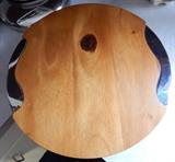 Nambe serving board with knife and fork