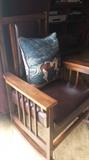 leather arm chair