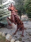 Horse statue, large outdoor sculpture