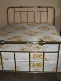 Queen size brass bed